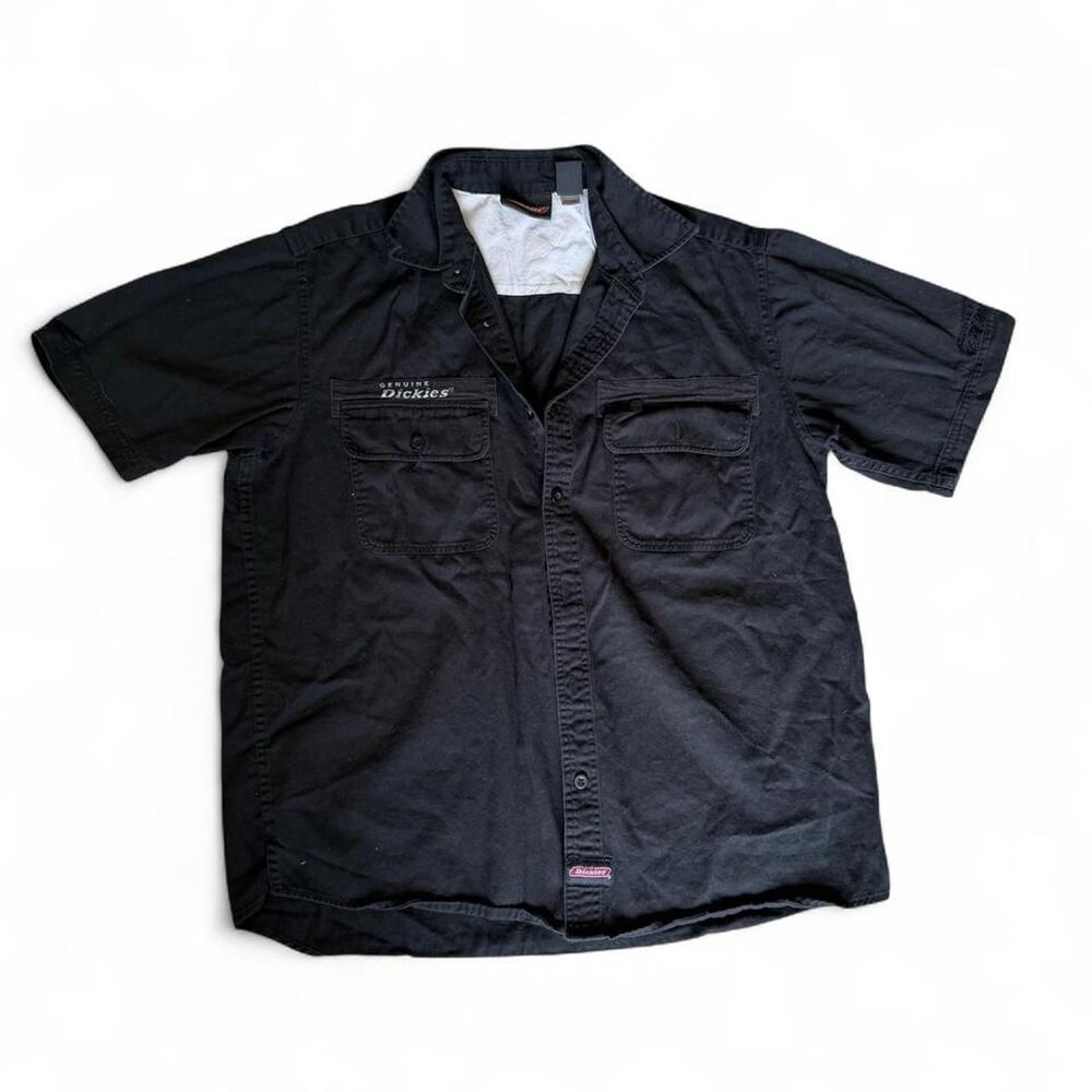 Dickies black button up shirt L LARGE